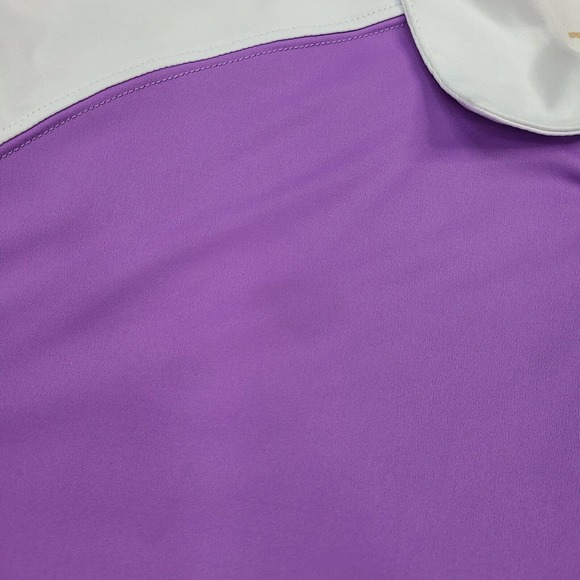 St. Andrews of Scotland Polo Golf Shirt Men's Large Purple White‎ Short Sleeve - Picture 6 of 12